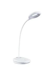 Boxxx Led-Schreibtischleuchte , Weiß , Kunststoff , Uni , 73 mm , G , 11x43.5x12 cm , 3 Helligkeitsstufen, Flexarm, Touch (on/off), einfach zu transportieren, aufladbar über Usb , Lampen & Leuchten, Innenbeleuchtung, Tischlampen, Schreibtischlampen