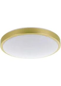 Eglo Deckenleuchte , Weiß, Messingfarben , Metall, Kunststoff , rund , 9 cm , Lampen & Leuchten, Innenbeleuchtung, Deckenleuchten, Deckenleuchten