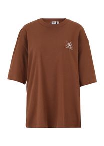 adidas originals Koszulka oversize 'MILAN' dla kobiet brązowy / biały Rozmiar XS