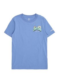 Converse T-Shirt 'TRAIL' Herren hellblau / hellgelb / schwarz / weiß Größe S