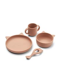 Liewood Conjunto de louça de mesa 'Vivi' em rosa