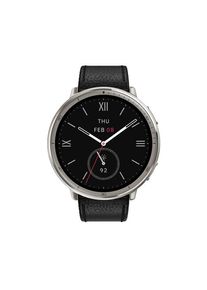 Smartwatch Amazfit Active 2, Ecran AMOLED 1.32inch, Bluetooth 5.2, NFC, Leather Strap (Negru)