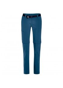 Maier Sports Women's Inara Slim Zip Walking trousers Women (18 - Short, blue)
