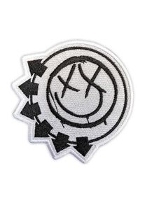 Blink 182 - Black Six-Arrow Smile - Patch - vit - Onesize - 100% Polyester