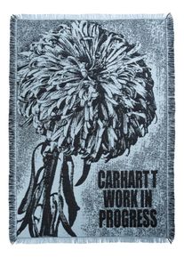 Carhartt Work In Progress Carhartt WIP - Chrysanthemum Woven Misty Sky/Black - Filt - blå - Onesize - 100% bomull,gid://shopify/Metaobject/72785395949