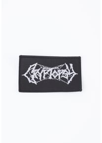 Cryptopsy - White Logo - Patch - svart - Onesize - 100% Polyester