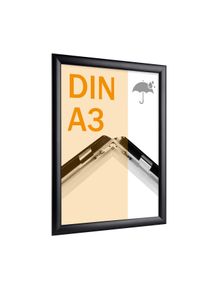 1 Snap frame A3 waterproof black, aluminium