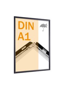 1 Snap frame A1 waterproof black, aluminium