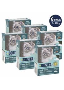 6x370 g Bozita Häppchen in Gelee mit Schellfisch