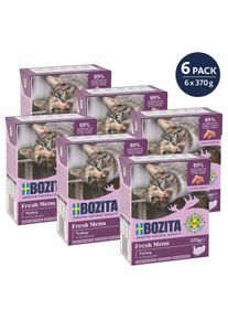 6x370 g Bozita Häppchen in Gelee mit Pute