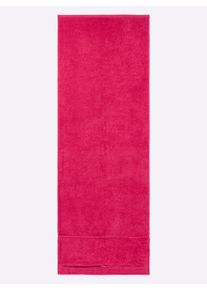 wäschepur unisex Sporthanddoek in pink ,maat 50x140 cm, Witt, 100% Katoen