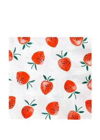 Talking Tables 20 serviettes fraises 33x33cm