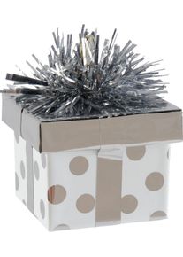 Amscan Poids ballon Boîte cadeau argent 170g