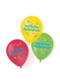 Amscan 6 summer party congratulations balloons 28cm