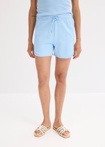 Trikåshorts i ren ekologisk bomull - blå - storlek 32/34 (XS) - bonprix