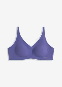 Vadderad Feel Comfort laserskuren BH utan bygel - blå - storlek 44/46 (L) - bonprix