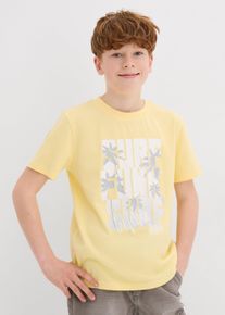 T-shirt i ekologisk bomull för barn - gul - storlek 128/134 - bonprix