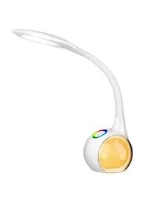 Boxxx Led-Schreibtischleuchte , Weiß , Kunststoff , Uni , oval , F , 51 cm , drehbar, Farbwechsler, Flexarm, Farben fixierbar, Touch (on/off) , Lampen & Leuchten, Innenbeleuchtung, Tischlampen, Schreibtischlampen