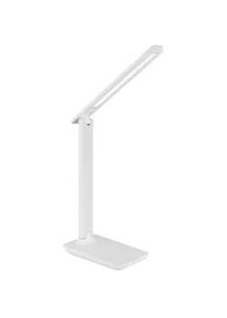 Globo Led-Schreibtischleuchte , Opal, Weiß , Kunststoff, Leder , Lederlook,Lederlook , 11.5x50x28 cm , 3-fach schaltbar, Farben fixierbar, Touch (on/off), Farbtemperaturwechsler , Lampen & Leuchten, Innenbeleuchtung, Tischlampen, Schreibtischlampen