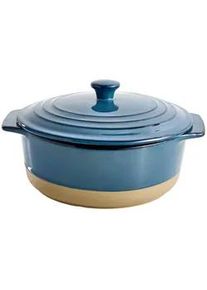 Homeware Profession. Auflaufform , Blau, Braun , Keramik , 2,1 l , rund , 8.7 cm , Lfgb , backofengeeignet, mikrowellengeeignet,backofengeeignet , Kochgeschirr, Auflaufformen
