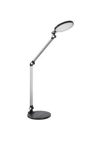 Globo Led-Schreibtischleuchte , Schwarz, Alufarben , Metall, Kunststoff , G , 19.2x90.5x50 cm , drehbar, verstellbare Arme, Farben fixierbar, Touch (on/off), Farbtemperaturwechsler , Lampen & Leuchten, Innenbeleuchtung, Tischlampen, Schreibtischlampen