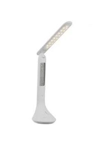 Globo Led-Schreibtischleuchte , Kunststoff , F , 9x42.5x20 cm , 3-fach schaltbar, verstellbare Arme, Alarmfunktion, Temperaturanzeige, Touch (on/off), Timerfunktion, Uhrzeit-Anzeige , Lampen & Leuchten, Innenbeleuchtung, Tischlampen, Schreibtischlampen