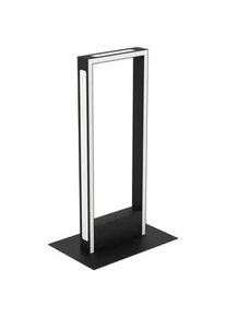 Eglo Led-Tischleuchte , Schwarz, Weiß , Metall, Kunststoff , F , 3.5x42.5x16 cm , Lampen & Leuchten, Innenbeleuchtung, Tischlampen