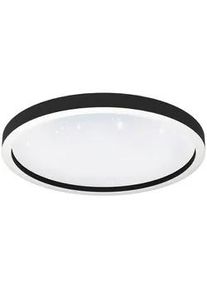 Eglo Deckenleuchte , Schwarz, Weiß , Metall, Kunststoff , F , 7 cm , Farbwechsler, ZigBee-Technologie, Smartphone-Steuerung , Lampen & Leuchten, Innenbeleuchtung, Deckenleuchten, Deckenleuchten