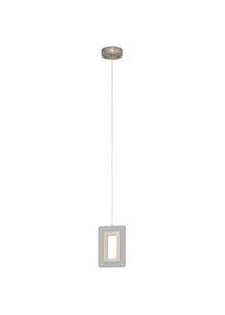 Eglo Led-Hängeleuchte , Nickelfarben , Metall, Kunststoff , rechteckig , F , 10.5x110x14 cm , Lampen & Leuchten, Innenbeleuchtung, Hängeleuchten, Pendelleuchten