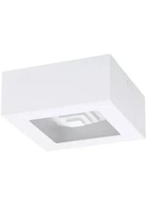 Eglo Wandleuchte , Weiß , Metall, Kunststoff , quadratisch , 14x6x14 cm , Lampen & Leuchten, Leuchtenserien