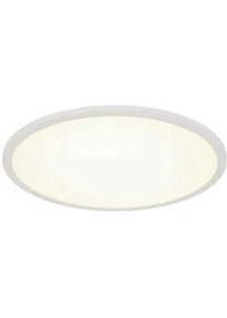 Novel Led-Paneel , Weiß , Metall, Kunststoff , Uni , rund , 5 cm , Lampen & Leuchten, Leuchtenserien