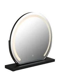 Globo Leuchtspiegel , Metall, Kunststoff, Glas , rund , 12x48.5x52 cm , Ce , Spiegel, Schminkspiegel