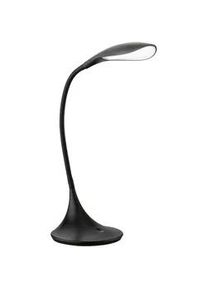Xxxl Led-Schreibtischleuchte , Schwarz , Kunststoff , F , 17x37.5 cm , 3 Helligkeitsstufen, schwenkbar, gleichmäßige Lichtverteilung , Lampen & Leuchten, Leuchtenserien