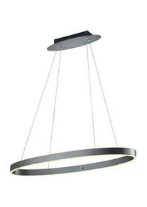 Hell Led-Hängeleuchte , Anthrazit , Metall, Kunststoff , 150 cm , höhenverstellbar , Lampen & Leuchten, Innenbeleuchtung, Hängeleuchten, Pendelleuchten