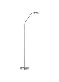 Fischer und Honsel Fischer & Honsel Led-Stehleuchte , Nickelfarben , Glas , F , 160 cm , Farbtemperaturwechsler , Lampen & Leuchten, Innenbeleuchtung, Stehlampen, Stehlampen dimmbar