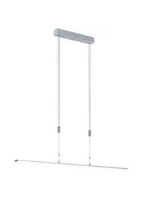Fischer und Honsel Fischer & Honsel Led-Hängeleuchte , Alufarben , Metall , länglich , F , 120x100-200 cm , höhenverstellbar , Lampen & Leuchten, Innenbeleuchtung, Hängeleuchten, Pendelleuchten