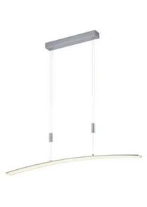 Hell Led-Hängeleuchte , Alufarben , Metall, Kunststoff , F , 6x150x100 cm , höhenverstellbar , Lampen & Leuchten, Innenbeleuchtung, Hängeleuchten, Pendelleuchten