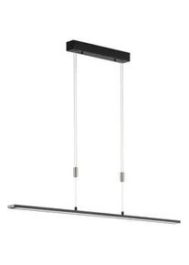 Fischer und Honsel Fischer & Honsel Led-Hängeleuchte , Schwarz, Nickelfarben , Metall , F , 6x95-120x120 cm , höhenverstellbar, Farbtemperaturwechsler , Lampen & Leuchten, Innenbeleuchtung, Hängeleuchten, Pendelleuchten