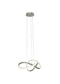 Ambiente Led-Hängeleuchte , Chromfarben , Metall, Kunststoff , Uni , rund , 150 cm , RoHS, Europäischer Sicherheitsstandard , Lampen & Leuchten, Innenbeleuchtung, Hängeleuchten, Pendelleuchten