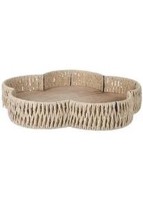 Ambia Home Aufbewahrungskörbchen , Naturfarben , Metall, Papier, Holzwerkstoff , Sperrholz , 5 l , Blume , 6.5 cm , Ordnen & Aufbewahren, Dekoboxen & Aufbewahrungsboxen, sonstige Boxen