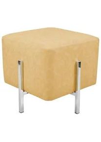 Kayoom Hocker , Gelb , Textil , quadratisch , 42x43x42 cm , Wohnzimmer, Sessel, Hocker & Hockerbänke, Sitzhocker