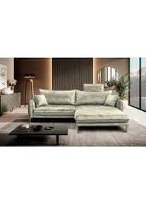 Mid.you Ecksofa , Creme , Textil , Ottomane rechts, L-Form , 264x196 cm , Made in Eu , Liegefunktion , Wohnzimmer, Sofas & Couches, Wohnlandschaften, Ecksofas