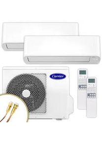 Carrier Multisplit Klimaanlage Set | Komfort Line | 3,3 kW + 3,3 kW | Quick-Connect
