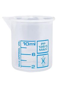 10 ml målebæger (Griffin-bæger) PP, antistatisk, med høj gennemsigtighed i he...