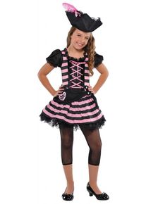 Amscan Black and pink pirate princess Mirja dress
