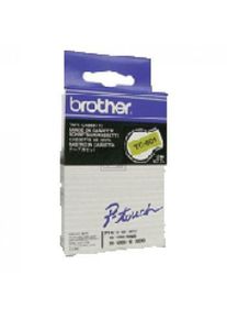 Original Brother labelbåndskassette sort/gul (TC-601) P-Touch 500 II 666 TD 2000 2001 3000 5000