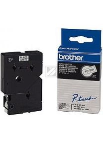 Originele Brother labellintcassette zwart/wit (TC-201) P-Touch 500 II 666 TD 2000 2001 3000 5000