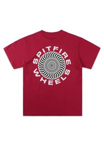 Spitfire Classic '87 Swirl Fill T-Shirt red white men M