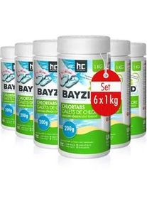 6x 1 kg Chlortabs 200g langsam löslich