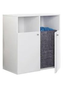 Wäscheschrank KLIDAS L Weiß ca. 80x74x39 cm